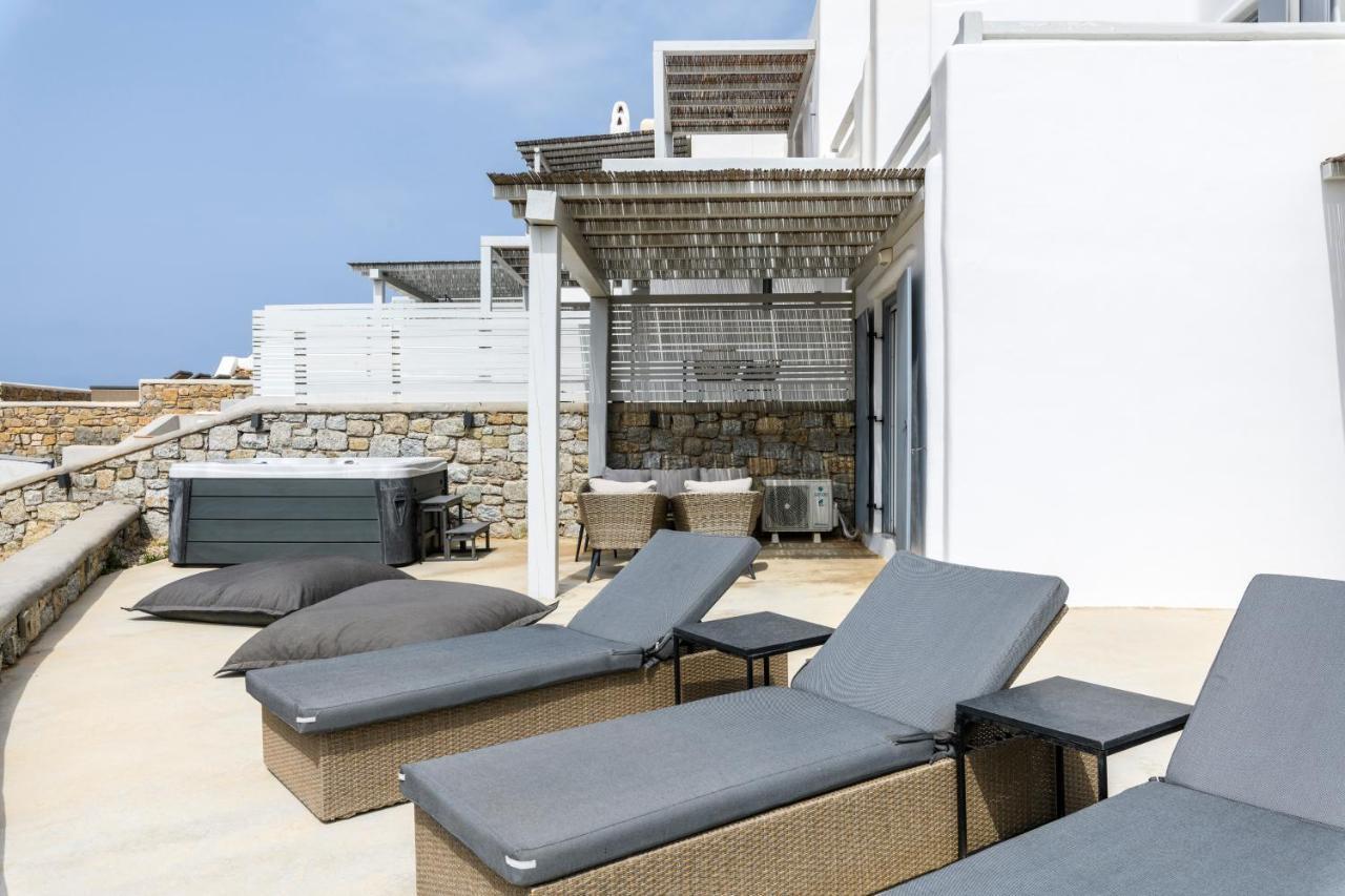 Mykonos Residence Villas&Suites Merchia Beach Exterior foto